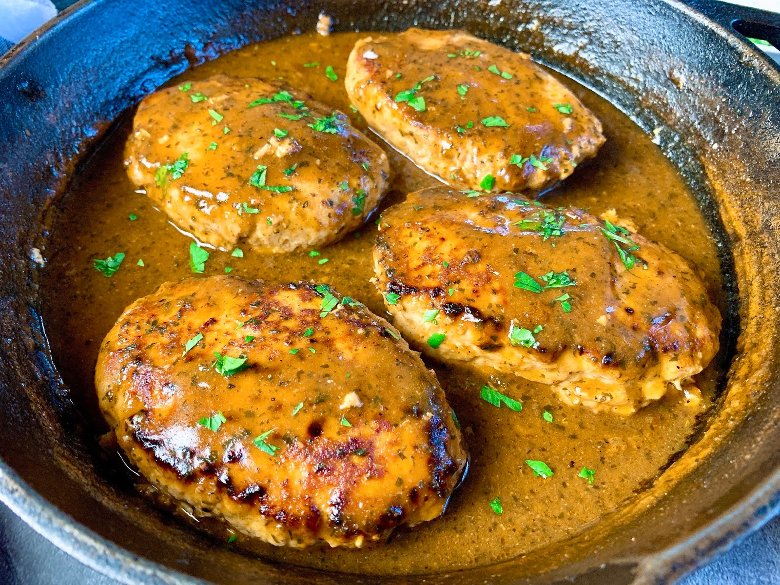 Chicken Salisbury Steaks with Gravy