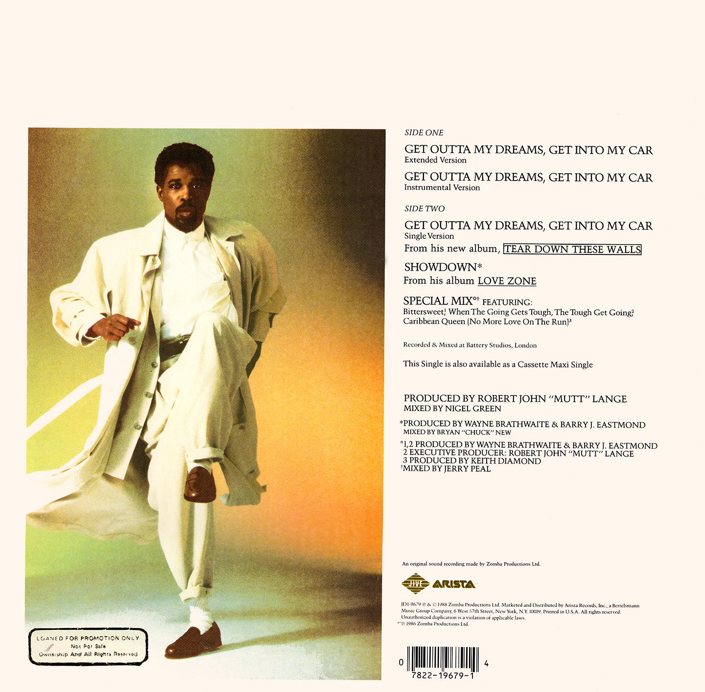 MUSIC REWIND Billy Ocean Get Outta My Dreams, Get Into