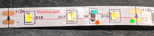 points to measure forward Voltage and resistance