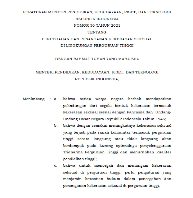 Dekan Syariah dan Hukum UIN Jakarta Mengusulkan Perbaikan Permendikbudristek PPKS