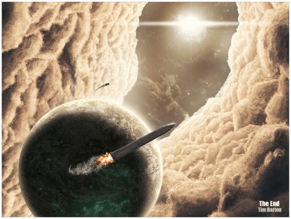 Tim Barton cosmicspark deviantart ilustrações ficção universo espacial