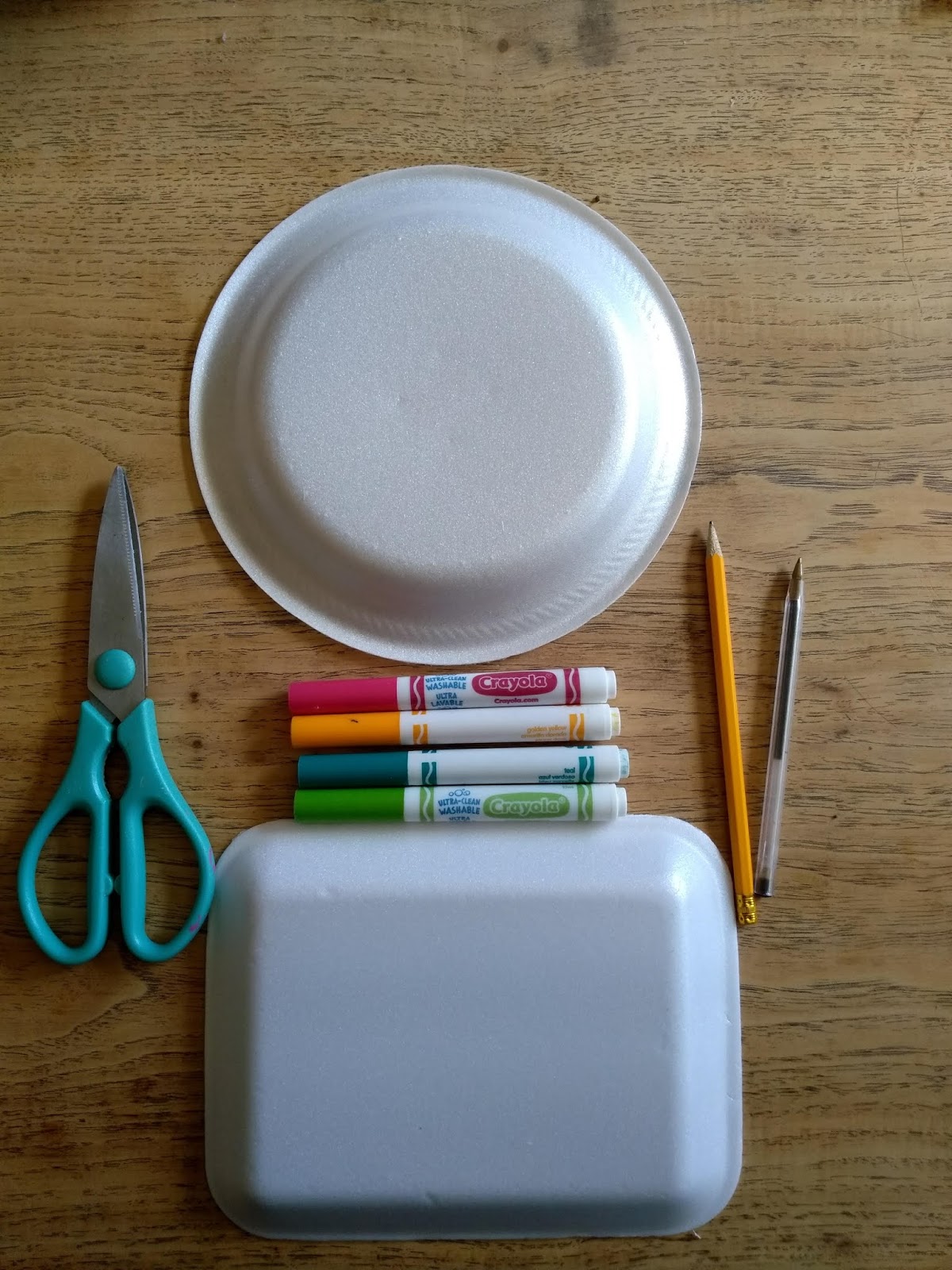 Li'l Buck's Creations Marker Prints on Foam Plate