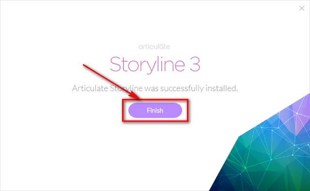 Bấm Finish để hoàn thành