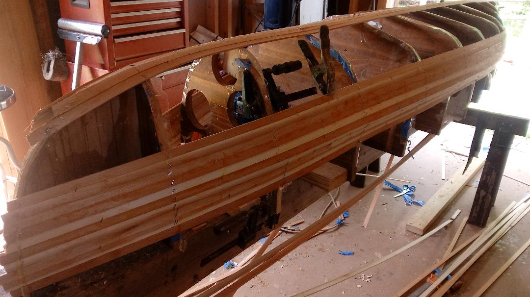 Nymph, a 20 pound canoe. Tumblehome