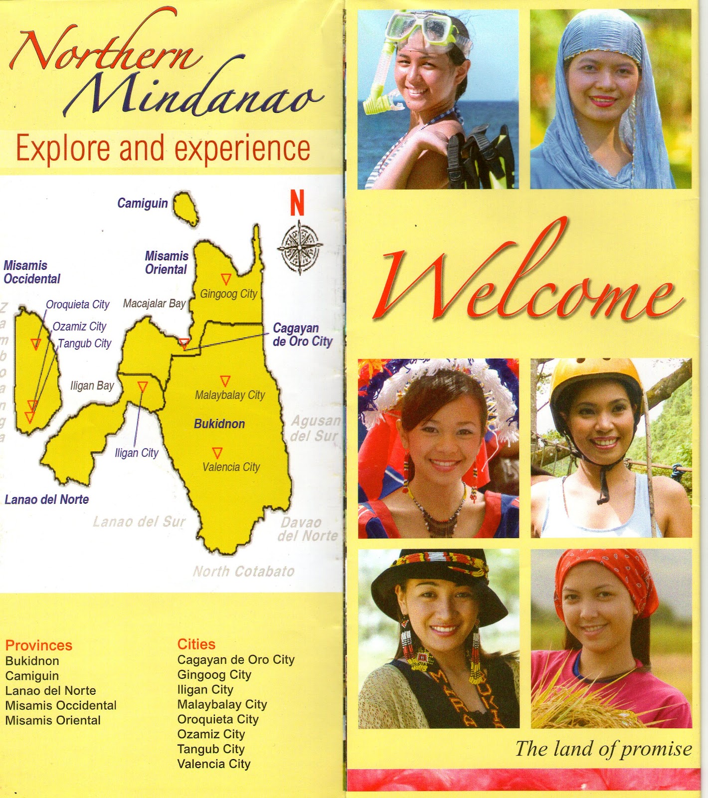 brochure tourist spots in mindanao with tagalog description