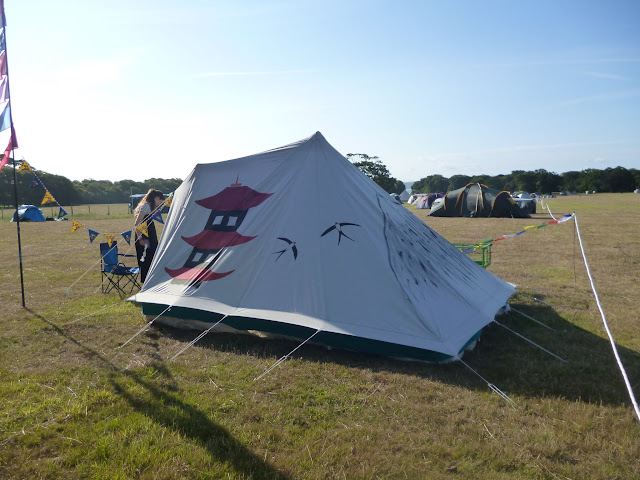 painting a cabanon 4 man pyramid tent with fabric paints