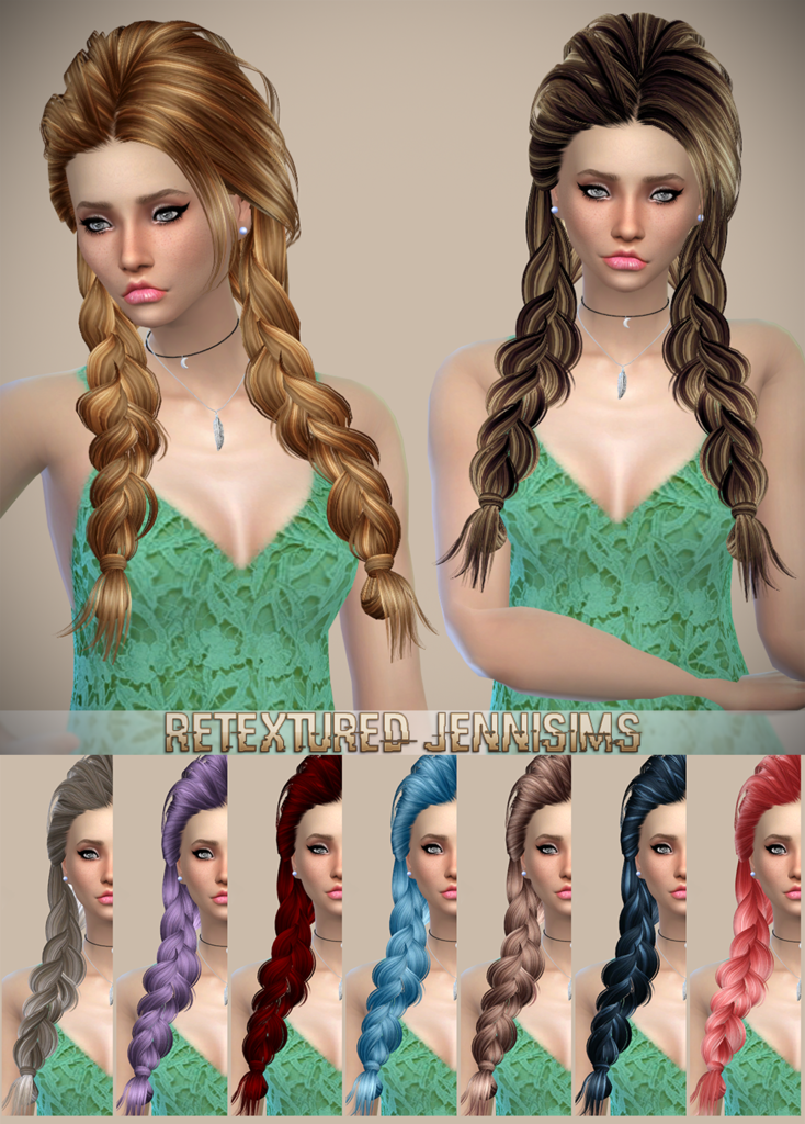 My Sims 4 Blog Newsea And Butterflysims Hair Retexture By Jennisims