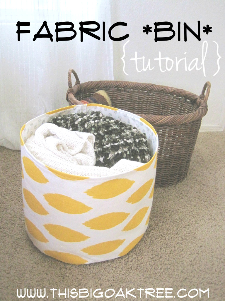 12 Creative DIY Fabric Storage Bins featured by top US craft blog, Flamingo Toes.