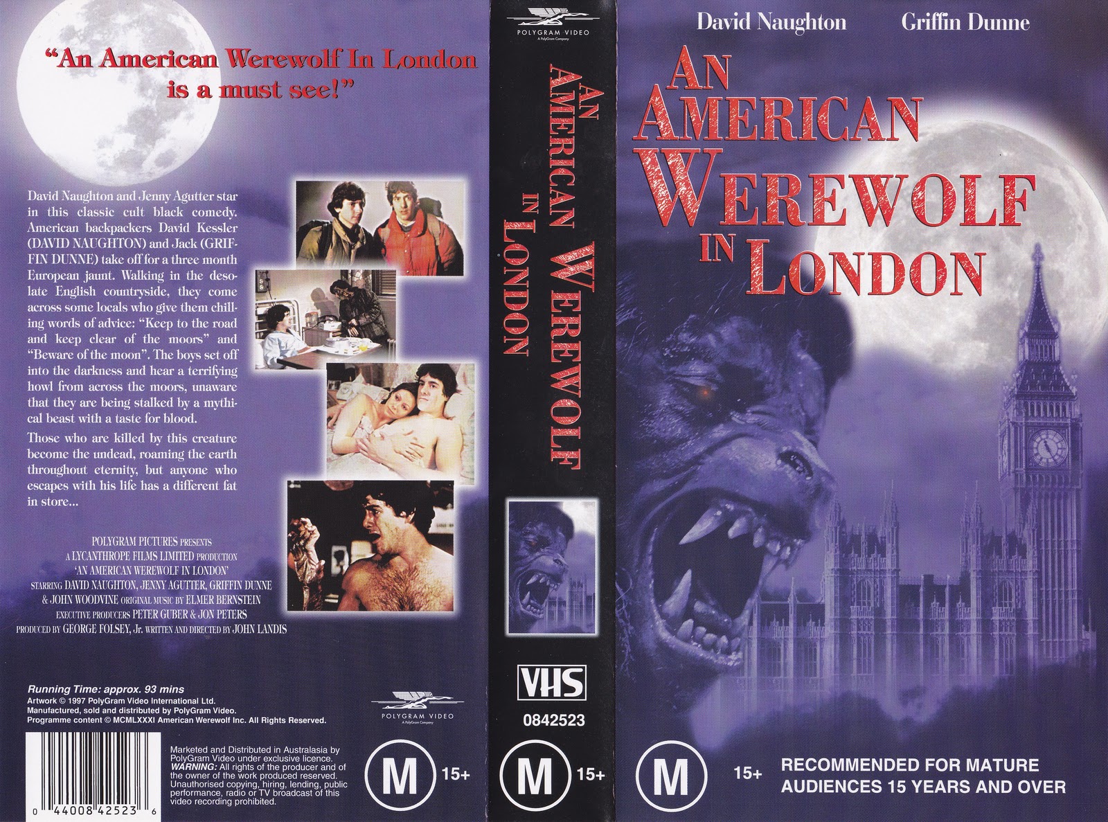 Banned In Queensland: Vhs Cover Of The Day: An American Werewolf In 878.