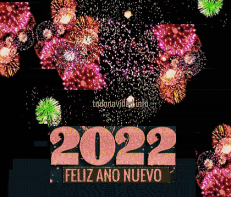 2022 gifs animados Feliz Año nuevo - TODO NAVIDAD
