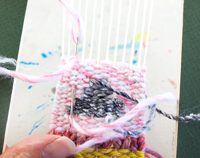 creating with jules: woven pendant necklace