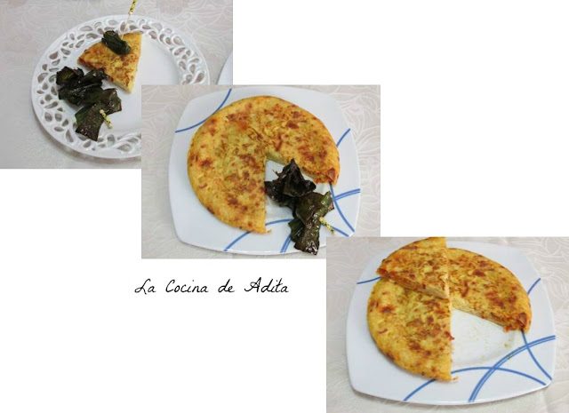 Tortilla de patatas con chorizo