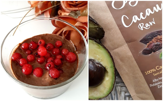 a Bella e o Mundo - mousse vegan abacate e cacau cru