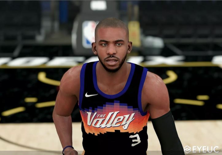 NBA 2K21 Chris Paul Cyberface and Body Model (Playoffs