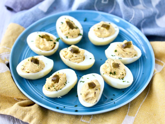 Deviled Jalapeño pickled eggs Deviled Jalapeño pickled eggs