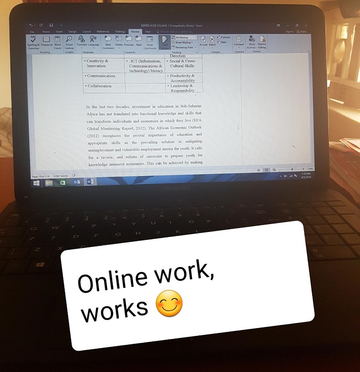 Online work, works
