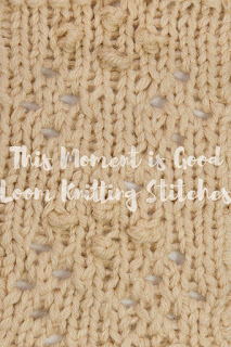 Flower panel loom knitting stitch dictionary