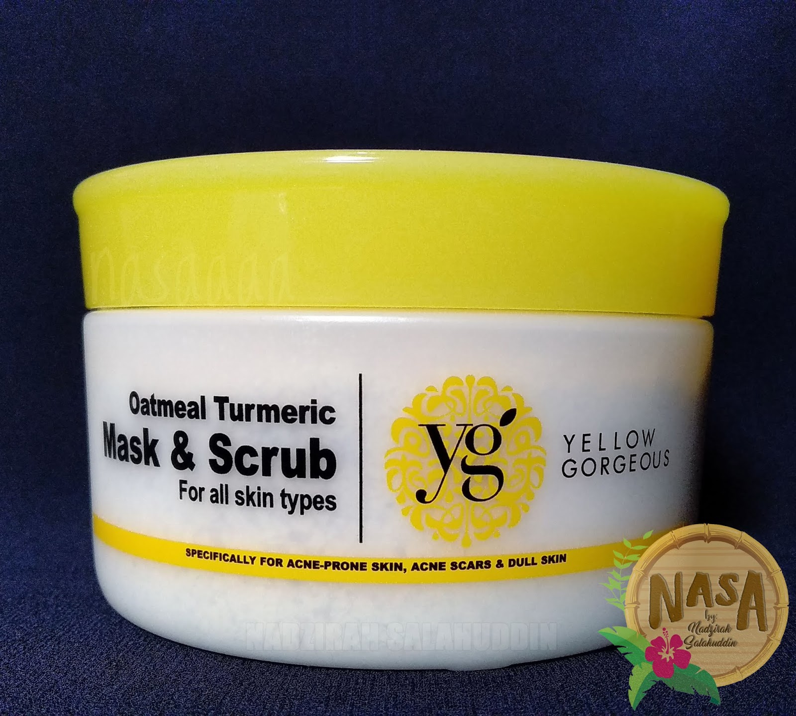 Download Review Mask Kunyit Yellow Gorgeous Nasa PSD Mockup Templates