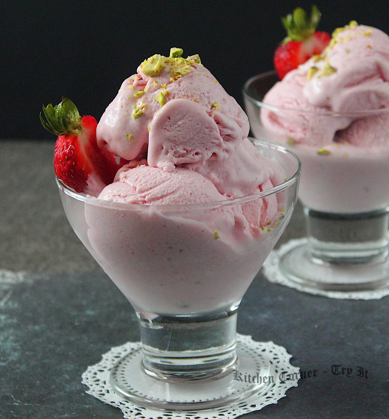 frozen strawberry ice cream recipe
