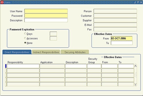 ERP: Oracle Applications: Form Personalization.