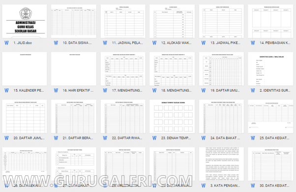  format administrasi Guru berikut ini kami sajikan sebagai contoh dan pelangkap dalam pemb 25 Format Administrasi Penting yang harus dimiliki Guru