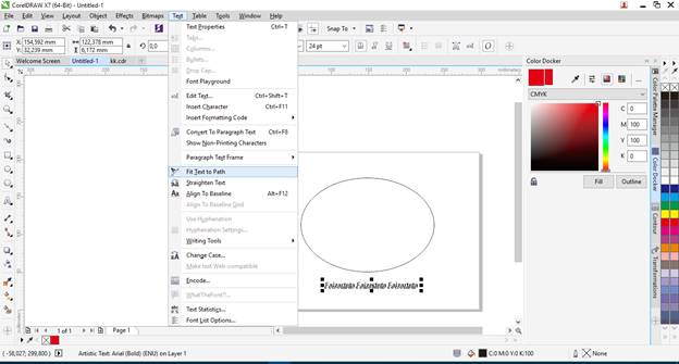√ Cara Melengkungkan Tulisan Di CorelDraw X7 √ Cara Melengkungkan Tulisan Di CorelDraw X7