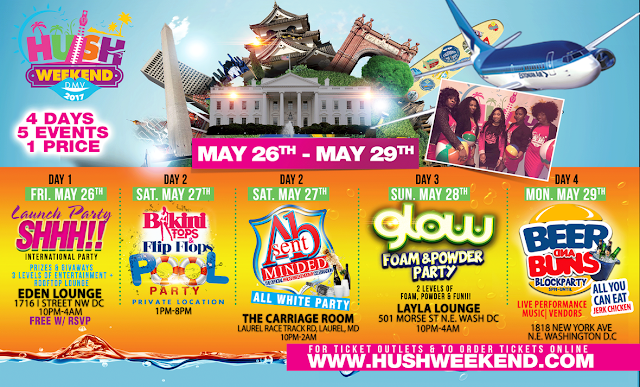 Hush Weekend Set to Attract Thousands to the Nation's Capital During Memorial Day Weekend / www.hiphopondeck.com