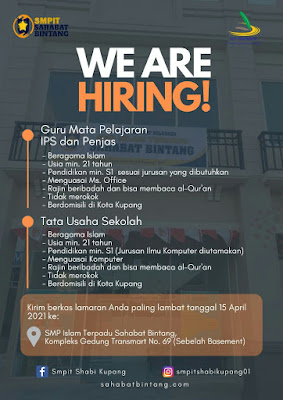 Lowongan Kerja SMP Islam Terpadu Sahabat Bintang Sebagai Guru IPS