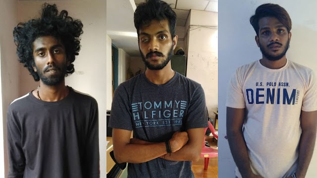മോഷ്ടിച്ച ബൈക്കിലെത്തി മാലമോഷണം; മൂന്നംഗസംഘം ഒടുവില് പിടിയില്, പ്രതികളുടെ പേരില് പോലീസിനു നേരെ കുരുമുളക് സ്പ്രേ അടിച്ച കേസടക്കം നിരവധി കേസുകള്