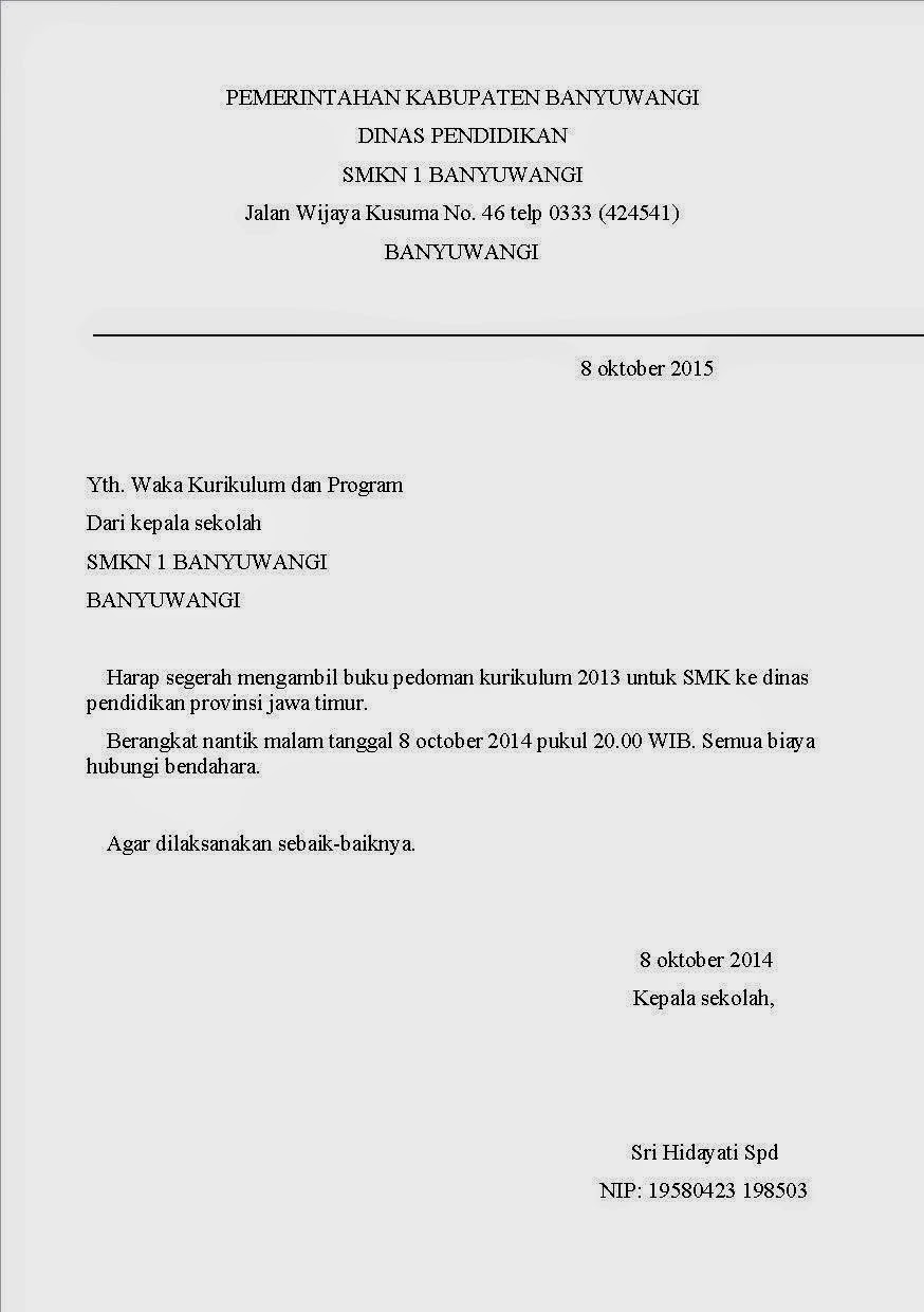 Contoh Surat Dinas Pemberitahuan Ebook