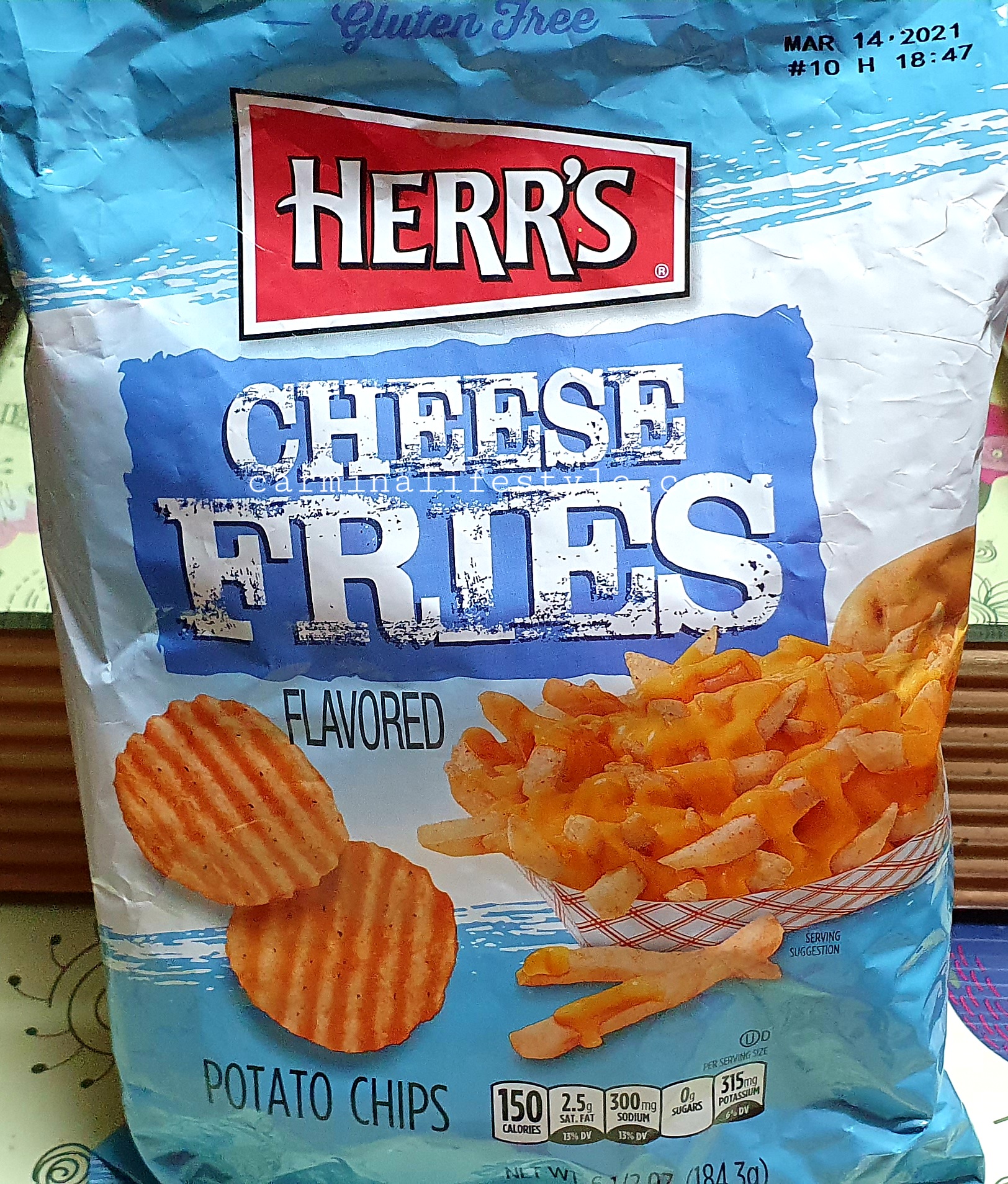 Herr's Gluten Free Cheese Fries Flavored Potato Chips