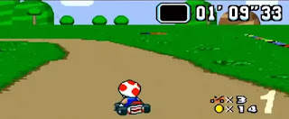 Super Mario Kart, jeu Nintendo, 1992.