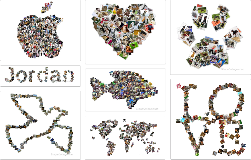 Collage fotografici con Loupe