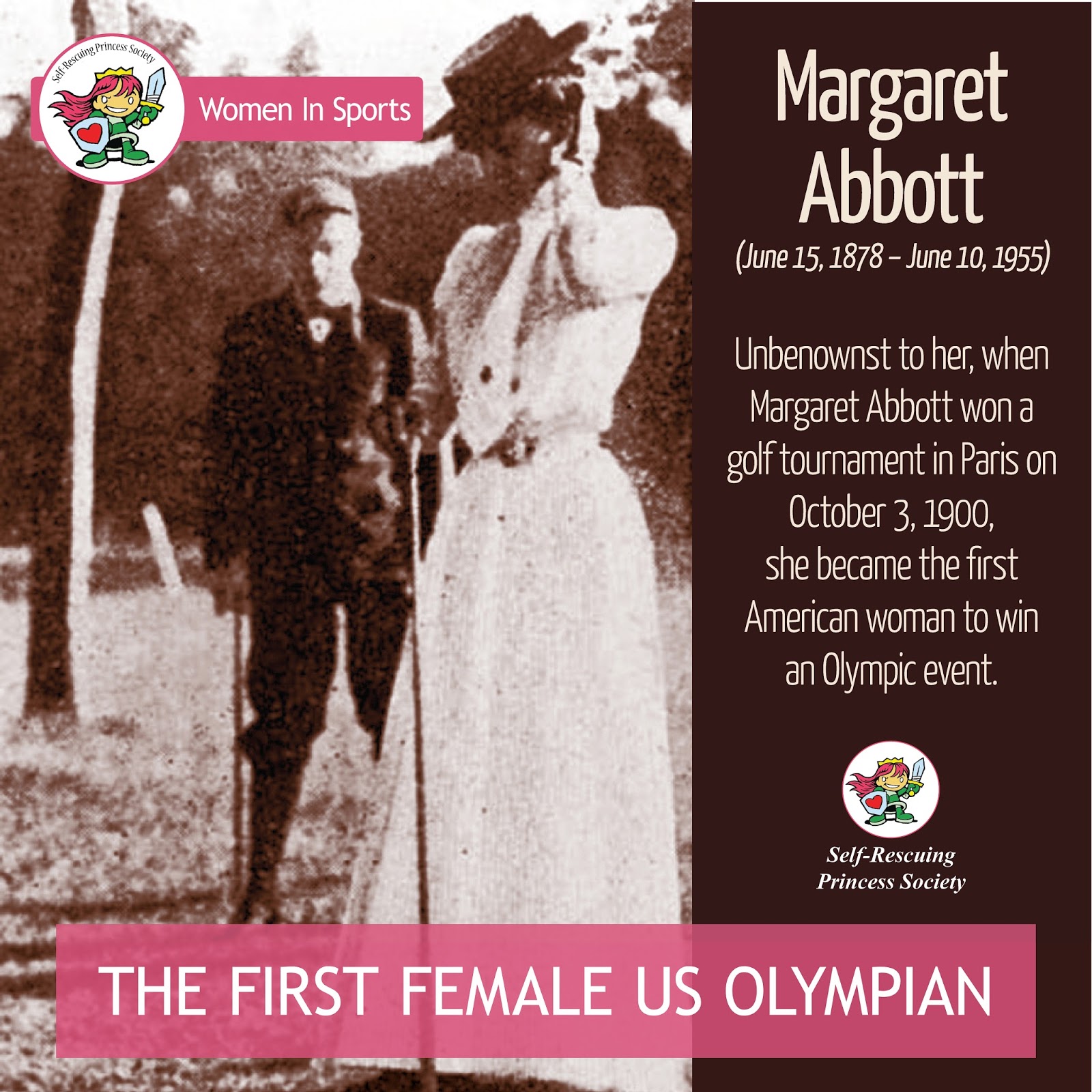 Margaret Abbott unsuspecting Olympian SelfRescuing Princess Society