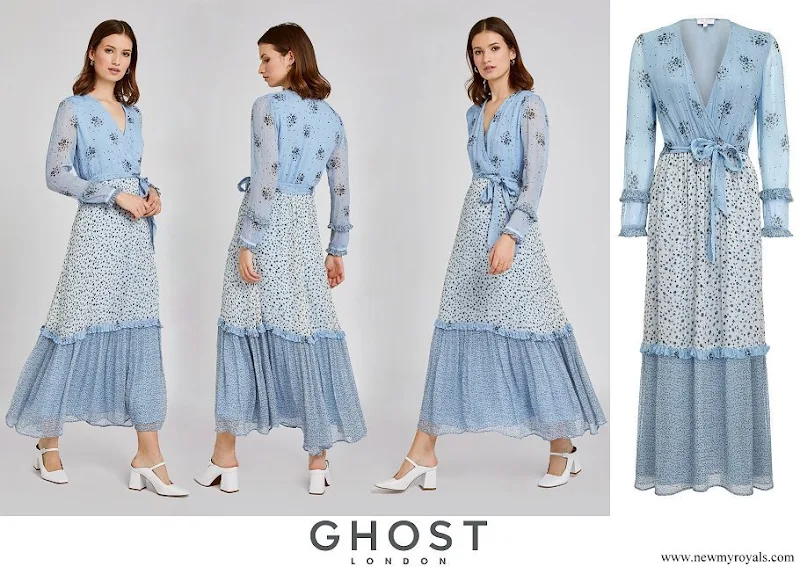 Kate Middleton wore Ghost Avery Wrap Floral Dress