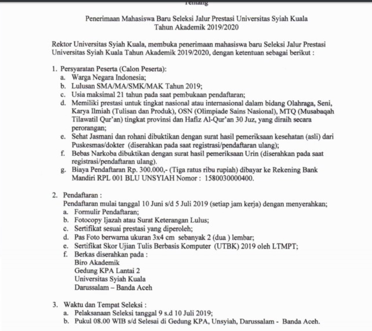 √ SEKILAS INFORMASI PENDIDIKAN DOKTER UNIVERSITAS SYIAH