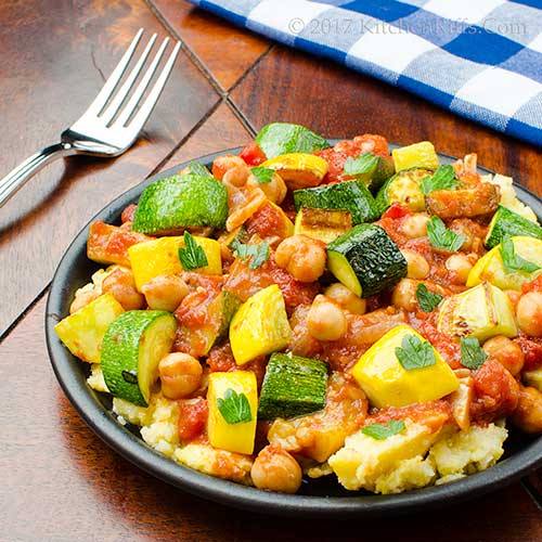 Zucchini and Chickpea Stir-Fry