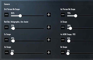 Mortal BGMI Camera Sensitivity Settings