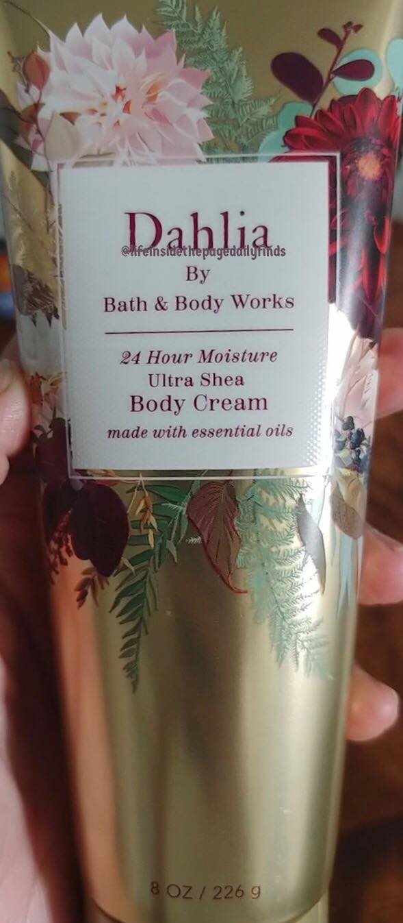 Life Inside the Page Bath & Body Works New Dahlia Signature Body