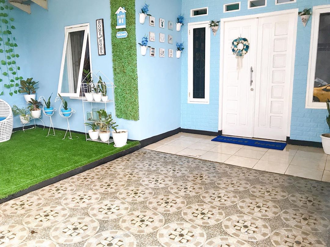 Inspirasi Rumah Warna Biru Yang Membuat Damai Dihati Homeshabbycom Design Home Plans