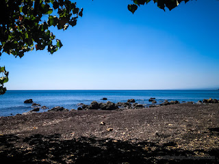Peaceful Tropical Beach Scenery Under The Beach Shady Tree On A Sunny Day At The Village Umeanyar North Bali Indonesia