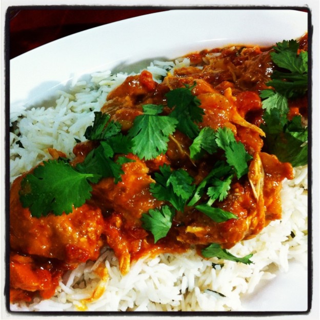 Slow Cooker Spicy Peanut Chicken Curry