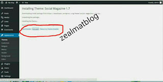 Upload WordPress theme Image