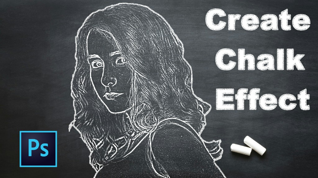 Convert any color images into Realistic Chalk Drawing Effects in