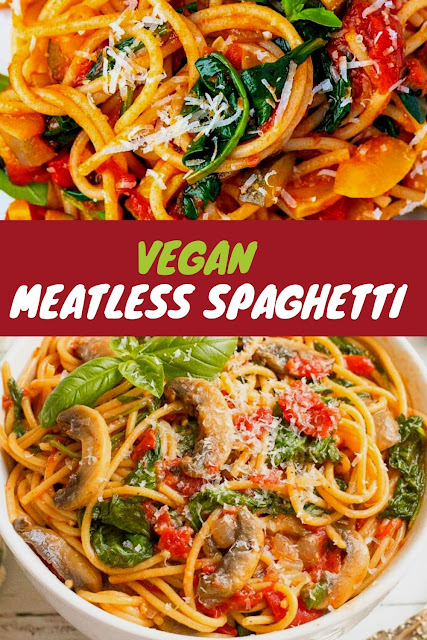 Vegan Meatless Spaghetti - Hannah Kitchen