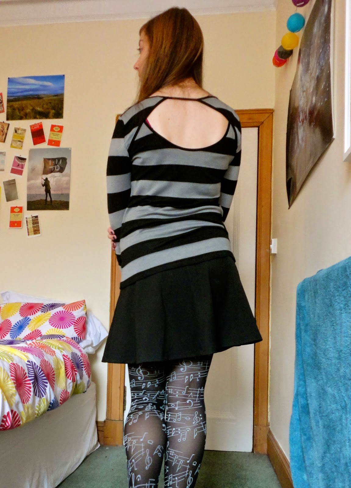 Outfit of the Day - Stripes & Tights | Just Muddling Through Life