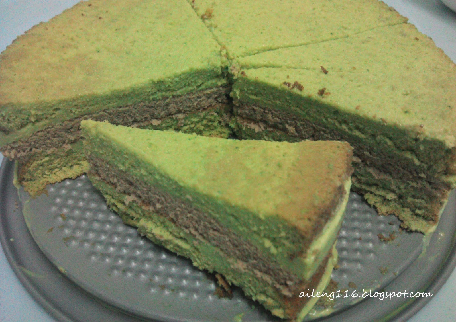 AiLeng's diary 爱玲的日记 Green Tea Mousse Cake