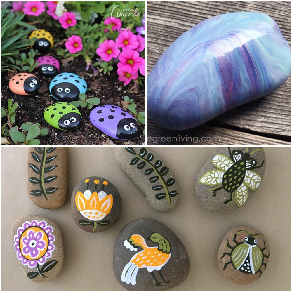 How to Make Garden Markers by Painting Stones