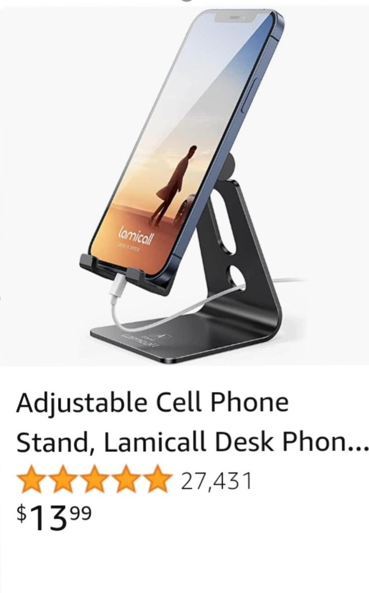 Lamicall desk phone stand $13.99