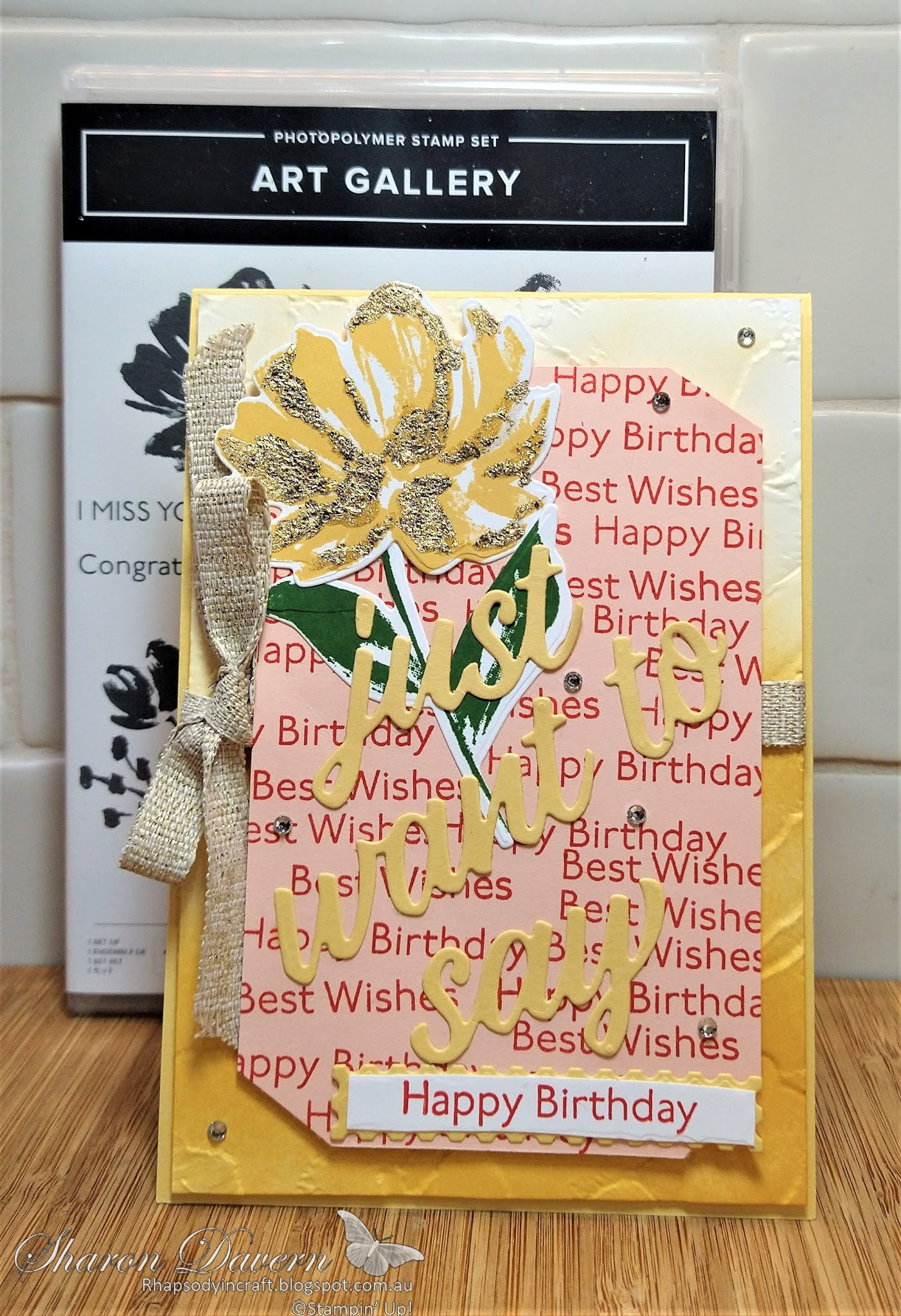 Rhapsody in Craft Week 48 Colour Creations Showcase "So Saffron"